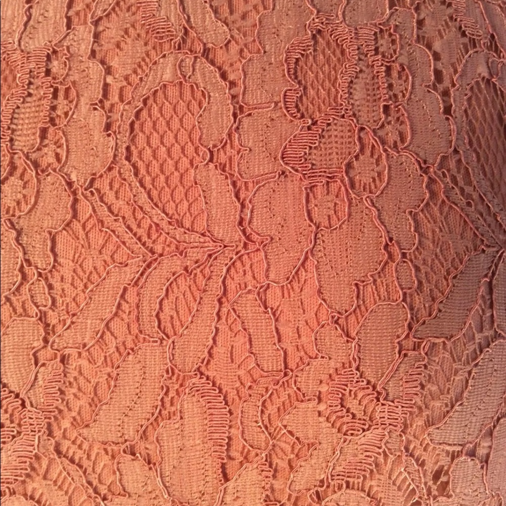 Who What Wear Sz M pink lace flutter sleeve dress - Picture 5 of 8